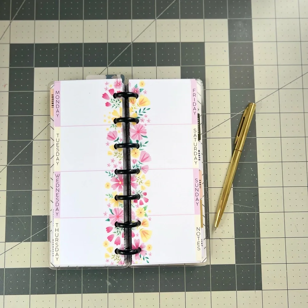Skinny mini Happy Planner weekly Inserts